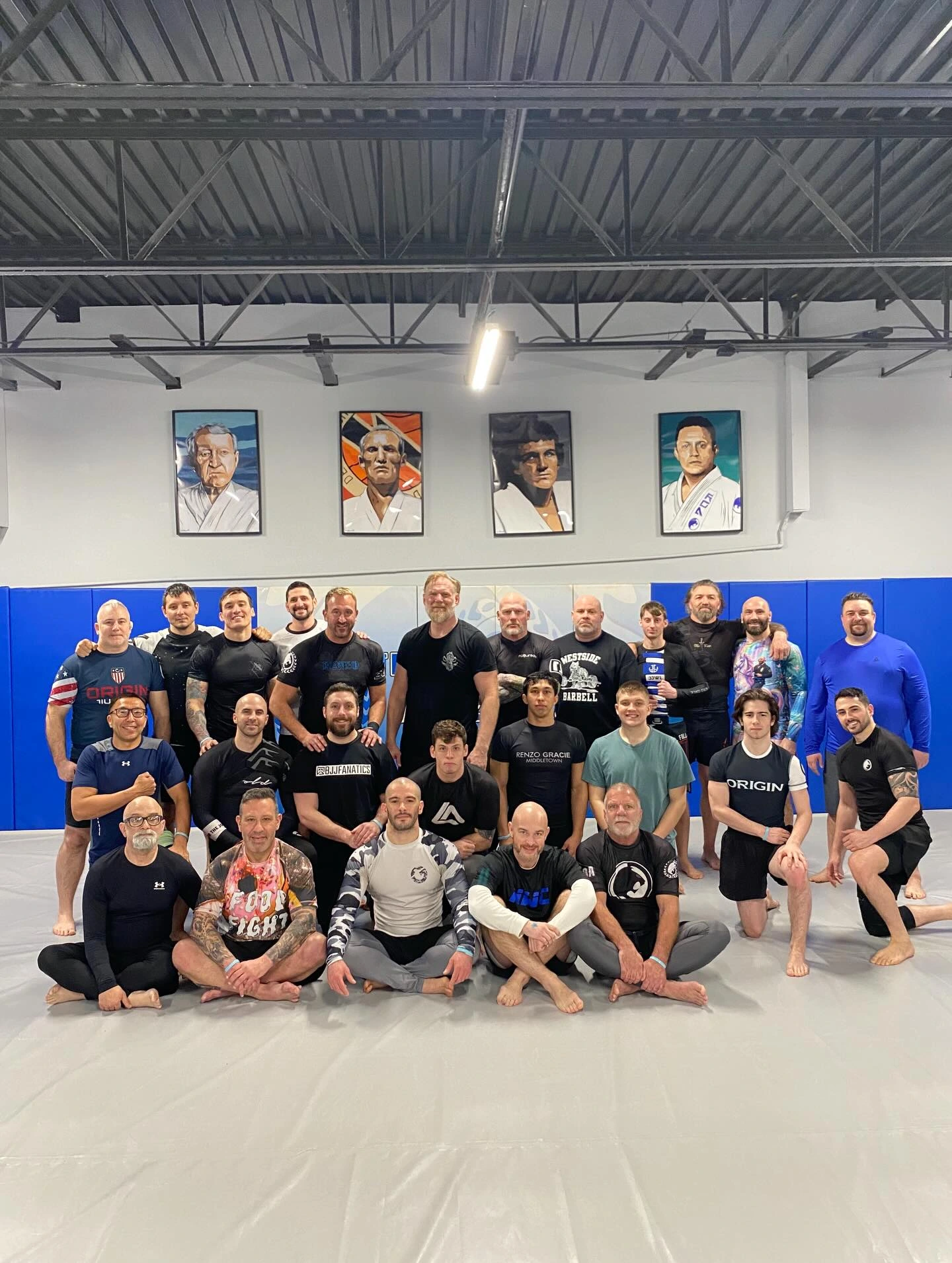 Renzo Gracie Middletown adult class on the mats