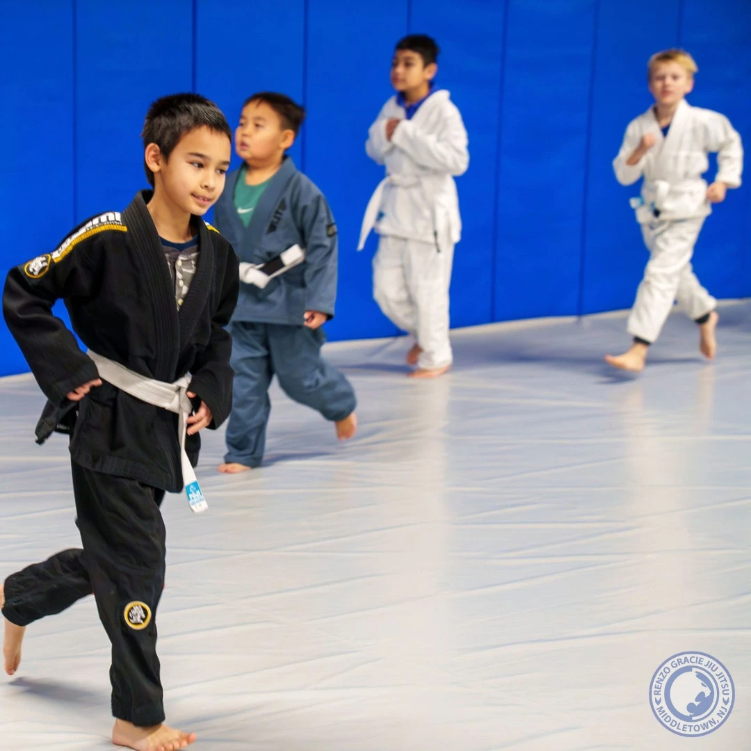 Kids warming up at Renzo Gracie Middletown