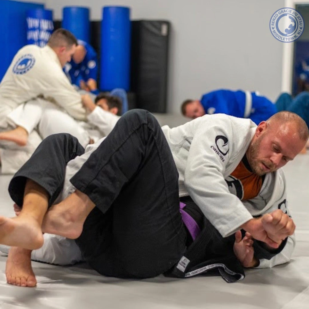 Adult Gi rolling at Renzo Gracie Middletown