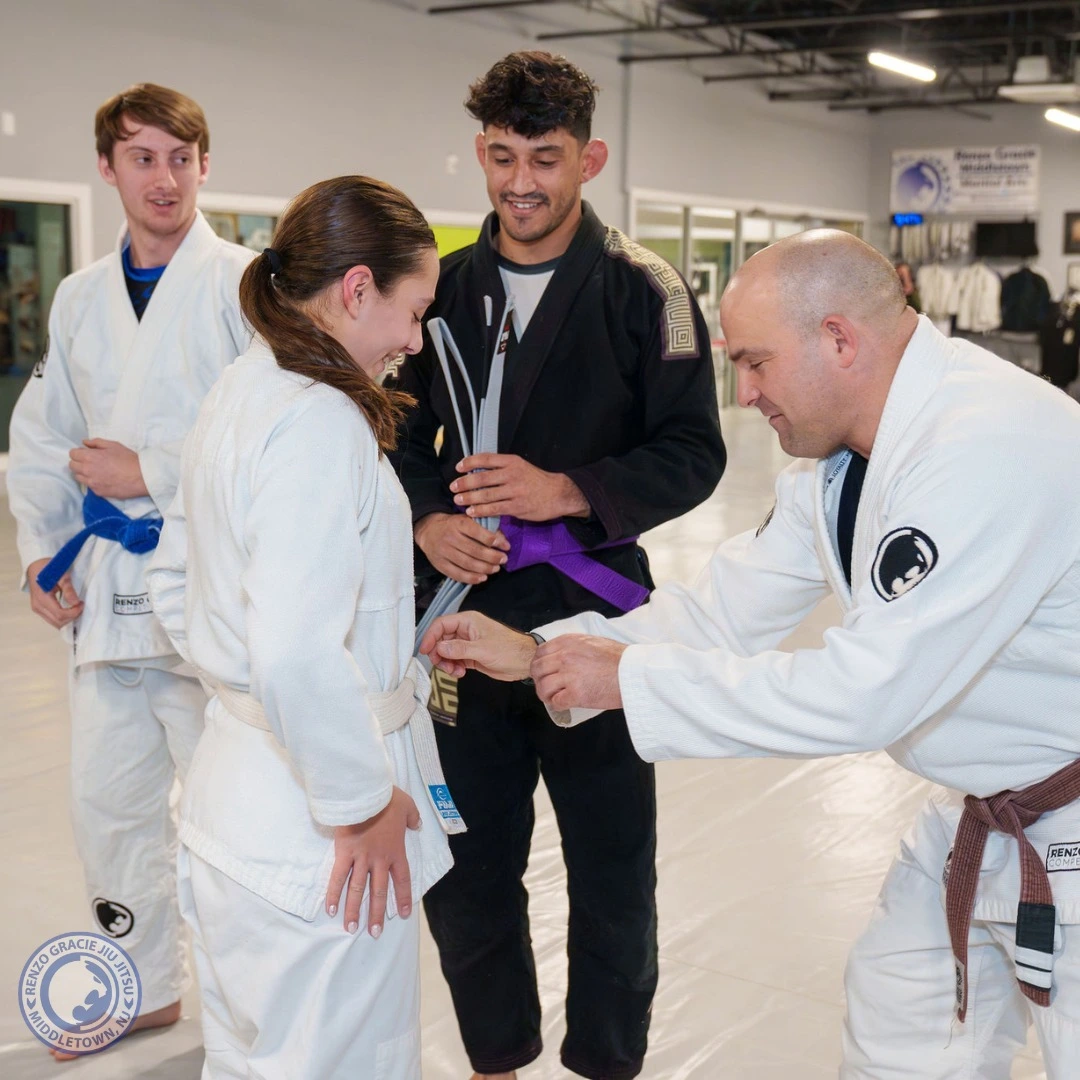 Teens belt promotion at Renzo Gracie Middletown